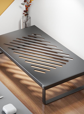 笔记本电脑增高架家用开放式电竞板支撑散热架办公室显示器镂空网格底座日常主板降温多功能分层立体储物支架