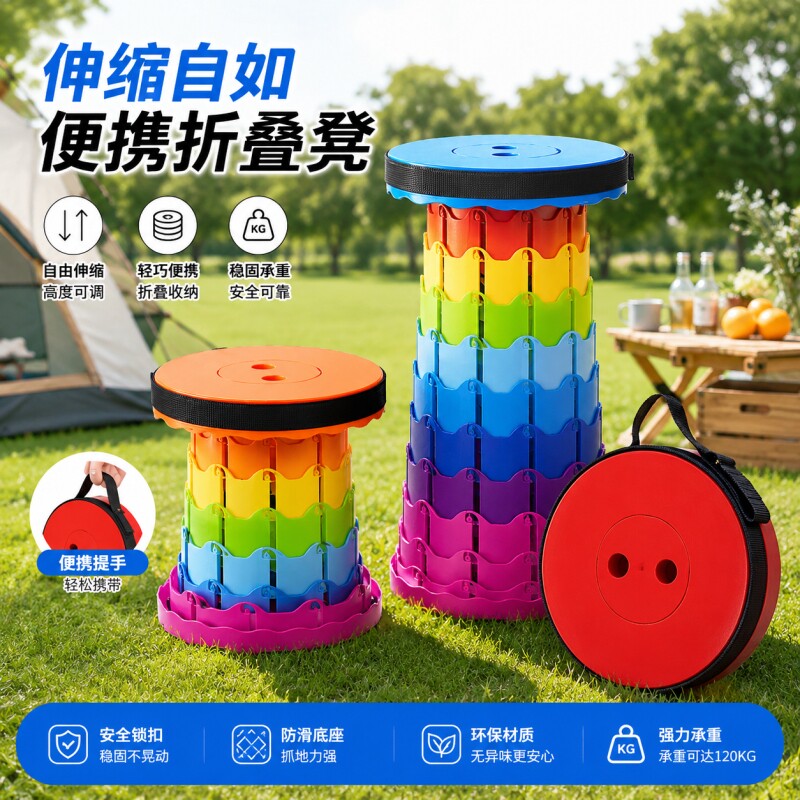 便携折叠塑料凳|超1000次加购图片