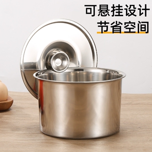 良德不锈钢18CM调料罐加深加厚带盖油盆