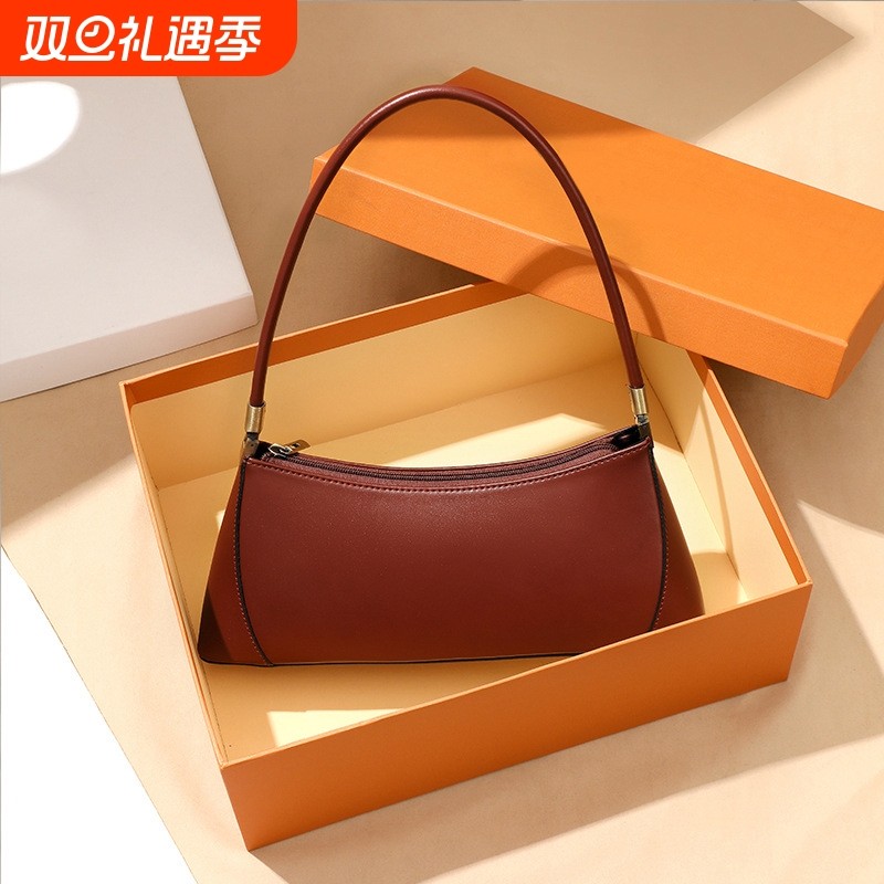 单肩包女2025新款 韩版潮流百搭个性手提包 法棍腋下包  爆款