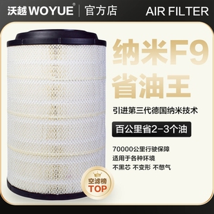 沃越k2841空气滤芯中国重汽豪沃336 A7豪沃T7H解放空气滤清器 380