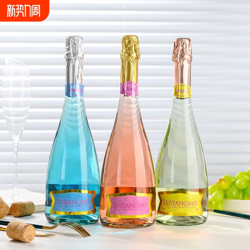 正品果味起泡酒瓶大容量750ml果KTV气泡酒女士低度葡萄酒鸡尾