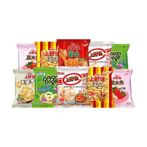 上好佳膨化零食小包装混合多口味*10包起