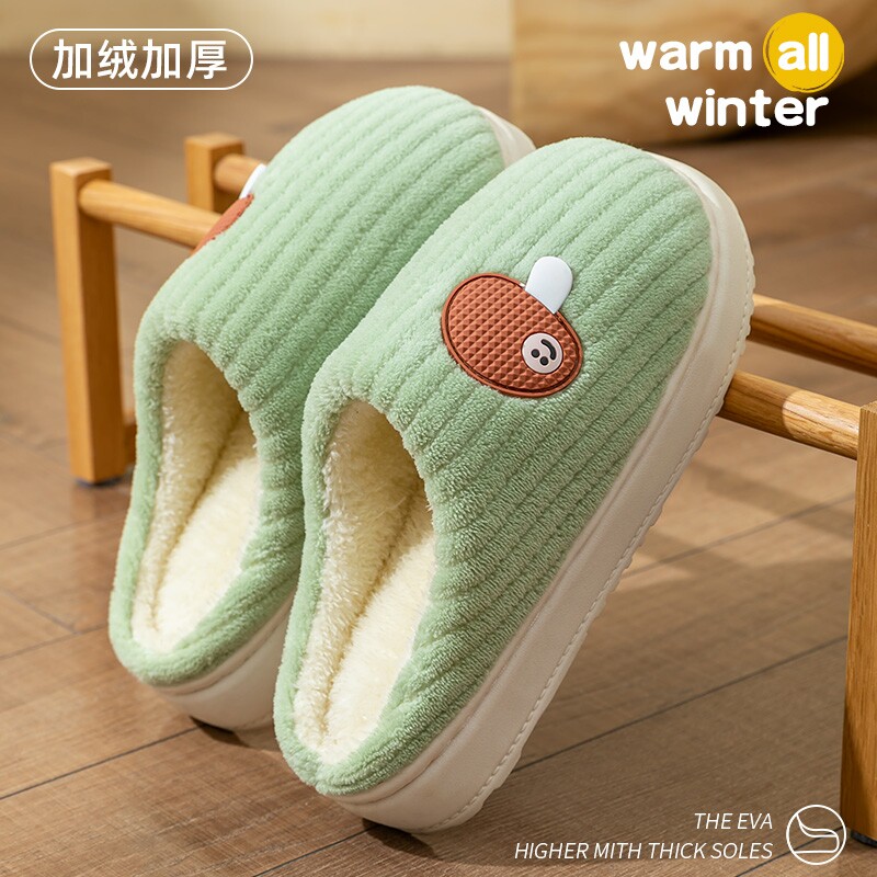 棉拖鞋女式秋冬季2025新款室内家居厚底家用保暖防滑棉拖男士冬天