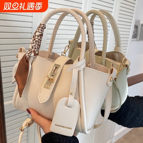 女士包包女女士新款2025斜挎包百搭菜篮子高级感单肩手提包水桶包