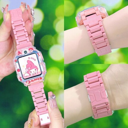 适用小天才电话手表表带Z6SZ6pro腕带Z8磁吸儿童表带Z6A/Q2A/D2A/Z5/Z1/Z9/Z10/Z1Y/D3S/Q1AQ1RZ7S配件保护套