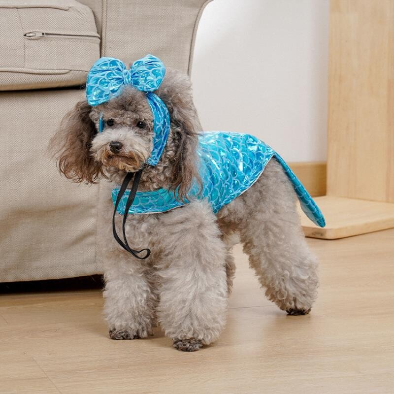 人鱼配饰小型犬猫咪狗衣服 可爱小狗狗服装秋冬服饰批发宠物衣服