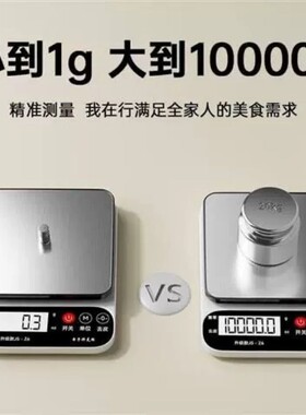 高精度厨房电子秤小型克称面食烘焙0.1g家用食物克秤小称克数称