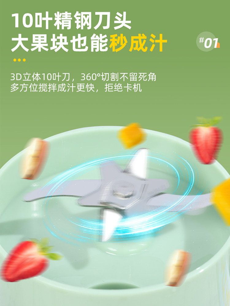 Портативный многофункциональный блендер-соковыжималка Kim Zheng Ningtaus