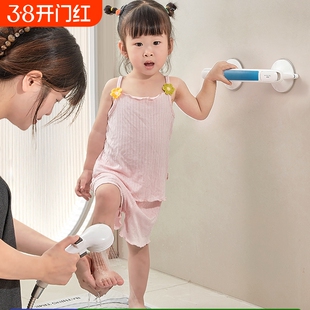 宝宝站立洗澡浴室扶手儿童卫生间老人马桶安全吸盘辅助强力免打孔