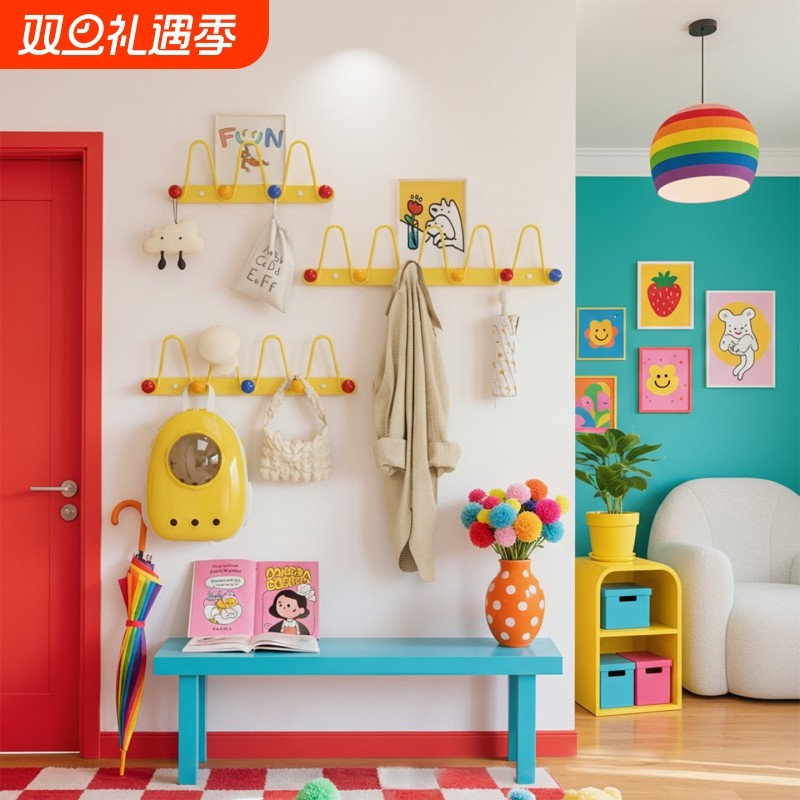 玄关进门挂衣钩挂衣架墙上壁挂