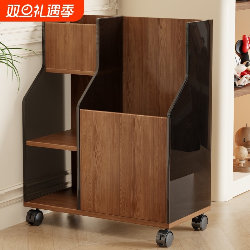 瑜伽垫收纳筐带轮家用健身运动器材置物架多层分类健身器材储物架