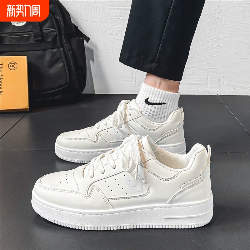 透气青春潮流男鞋子潮流夏季小众新款百搭厚底小白鞋运动休闲鞋男