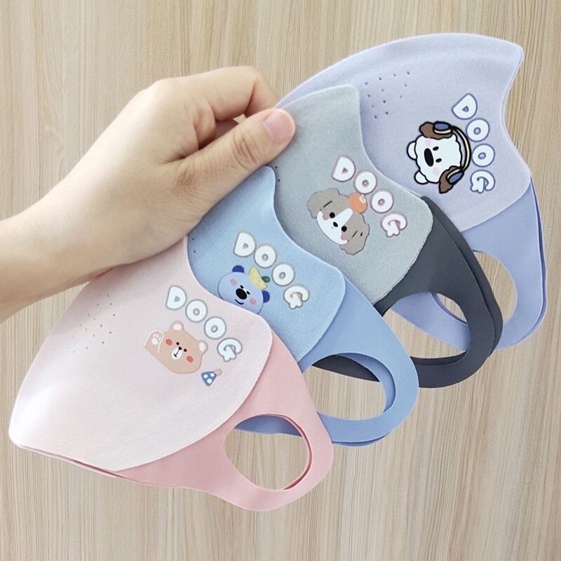 男女儿童保暖口罩秋冬防寒护眼角立体防风骑行面罩卡通学生多规格