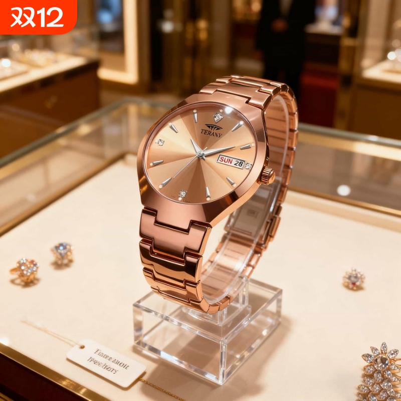 瑞士同款青少年初高中学生手表男款简约潮流全自动机械防水石英表