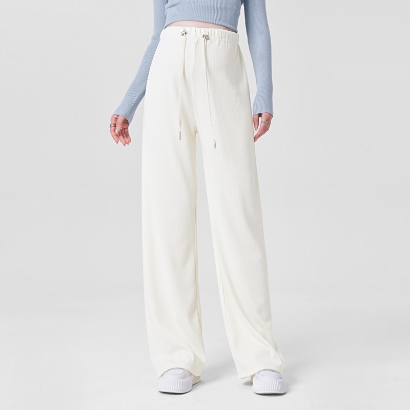 孕妇裤秋装2025新款宽松垂感白色阔腿裤秋冬外穿无托腹休闲长裤子