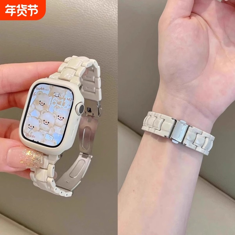 树脂小方块适用vivowatch3/2手表表带vivowatch