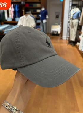 帽子男女百搭新款深灰棒球帽显脸小马标鸭舌帽深蓝软顶防晒遮阳帽
