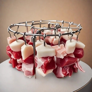 316空气炸锅烤架家用烤箱不锈钢吊炉架立式 烧烤架烤肉烤串架签子