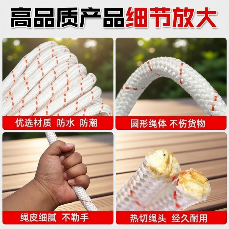 货物捆绑绳尼龙绳晾衣绳拖车绳子