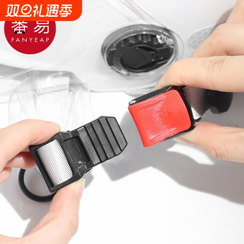 头盔卡扣A1pf0-安全帽下巴扣电动摩托车头盔卡扣三节扣四节扣