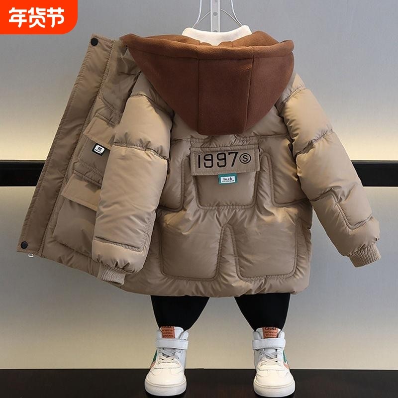 【免洗小羊皮】男童外贸加绒羽绒棉服外套冬装棉袄衣服儿童厚棉衣,童装/婴儿装/亲子装,棉袄/棉服,淘宝优惠券,粉丝福利购,淘宝优惠卷