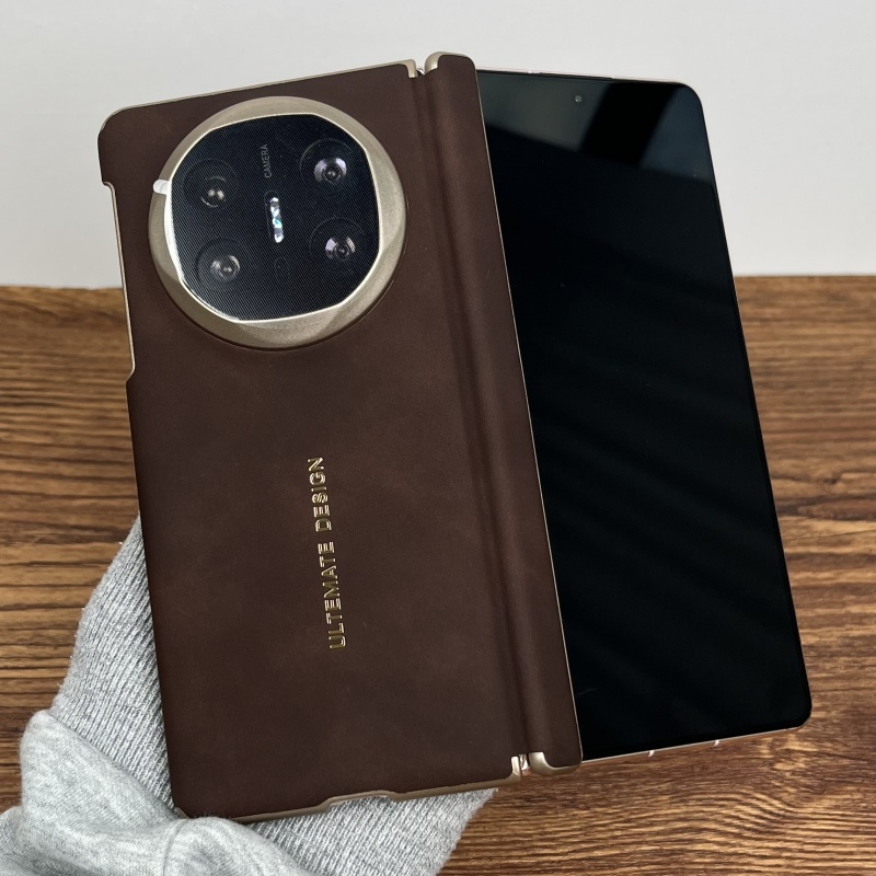 适用华为MateX6手机壳新款折叠屏轻奢羊巴皮双中轴mateX7典藏版全包防摔x5超薄matex6商务matex5高级感x3男女