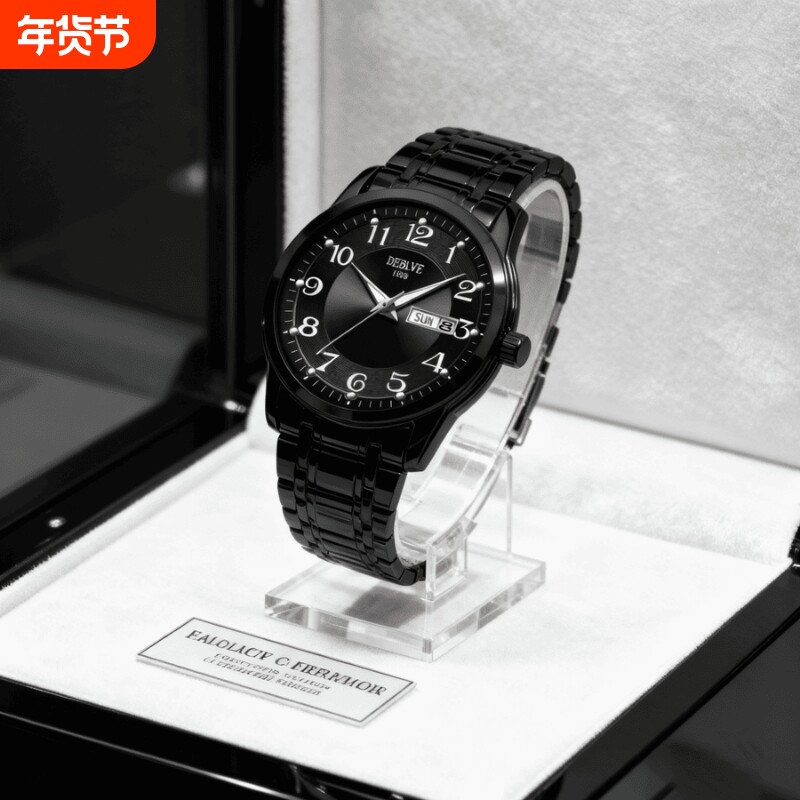 老人手表男士爸爸女款情侣表防水老年人学生石英表男款非机械表礼