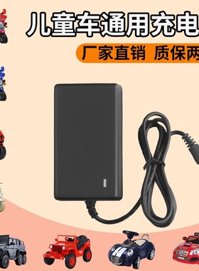 儿童电动车童车充电器玩具汽车6V12V圆孔冲电器适配锂电池电瓶
