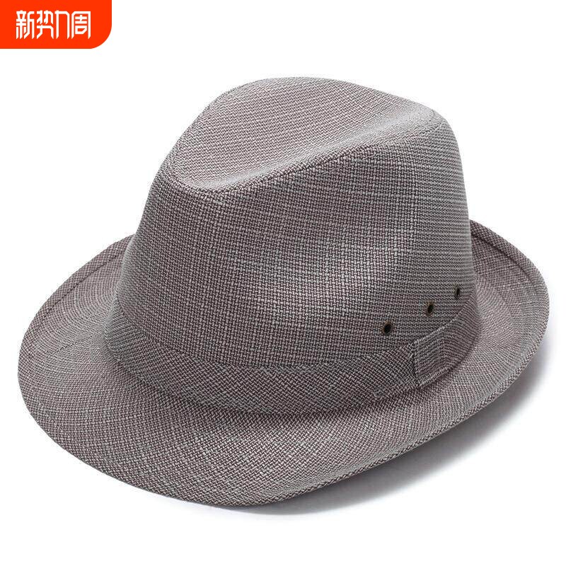 中老年男士礼帽老头帽子爸爸帽时尚遮阳帽子礼帽爵士帽