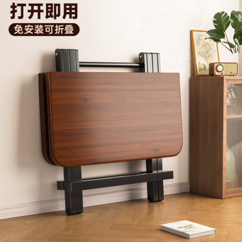 折叠桌子餐桌小户型家用吃饭简易学习小方桌便携摆摊阳台方形收纳