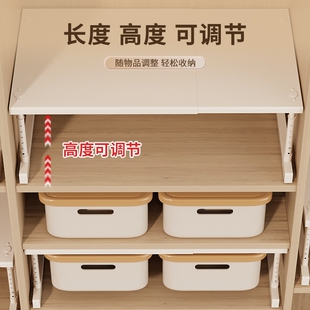 柜子分层架衣柜伸缩收纳隔板神器支架鞋柜置物架厨房多层抽拉家用