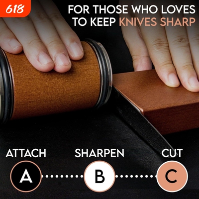 Rolling Knife sharpener可调Horl钨钢磁吸滚动磨刀石滚筒磨刀器