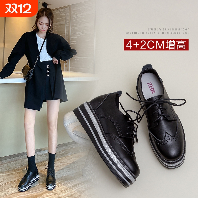 真皮英伦风小皮鞋百搭显瘦