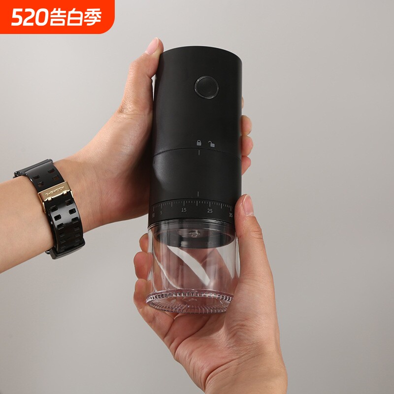 新品咖啡研磨机便携式电动磨粉机USB充电咖啡豆研磨器电动磨豆机