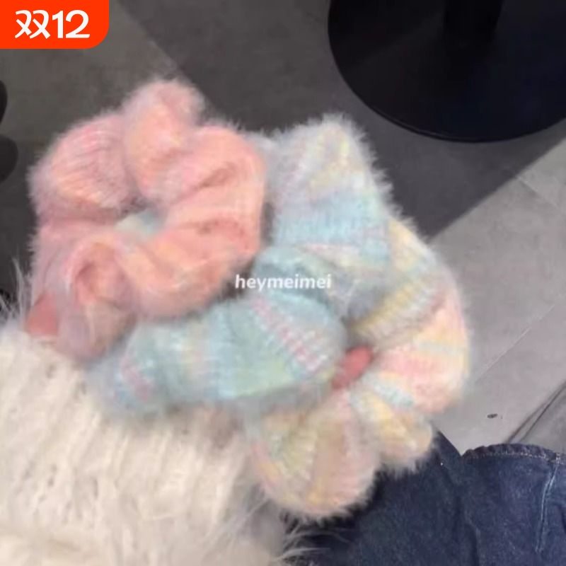 秋冬毛绒大肠发圈头绳发绳皮套