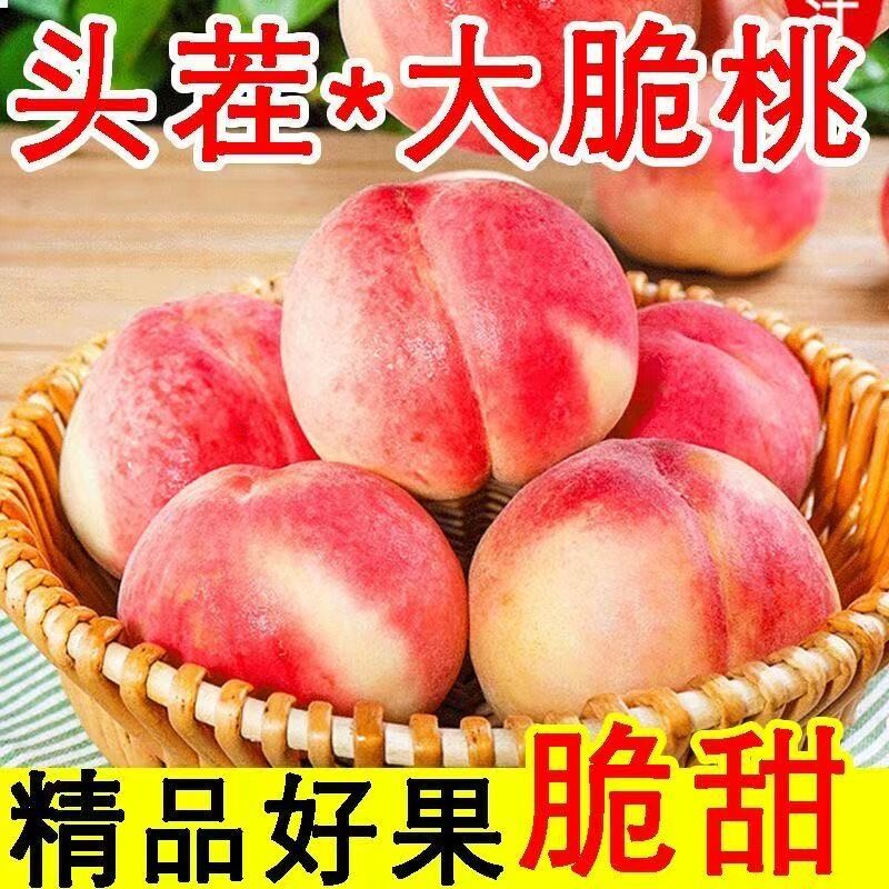 甜炸了新鲜水蜜桃现摘当季水果脆甜蜜桃应季毛桃整箱批发价