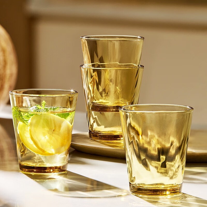 康宁晶炫系列水杯套装高颜值玻璃杯茶杯咖啡杯牛奶泡茶杯