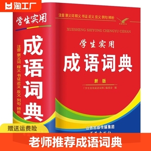 中华四字大成语字典现代新华词语初中生小学生专用彩色本课标部编版 2023年小学生多功能汉语成语词典大全 成语大词典 成语词典正版