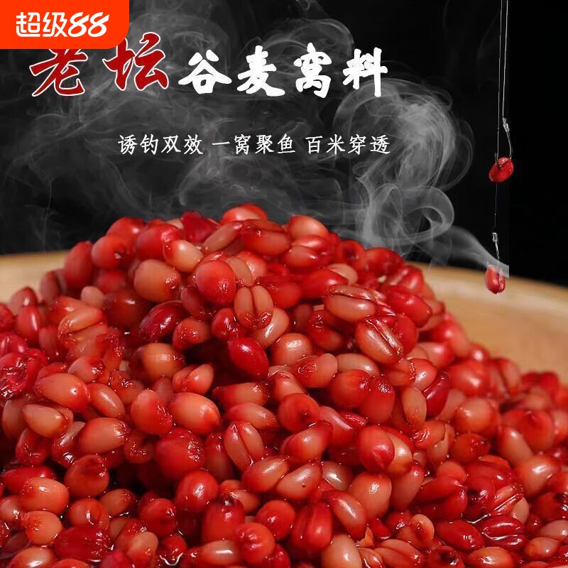 谷麦老坛窝料钓鱼打窝饵料鱼食挂钩麦粒野钓腥香鲫鱼鲤鱼鱼饵钓饵