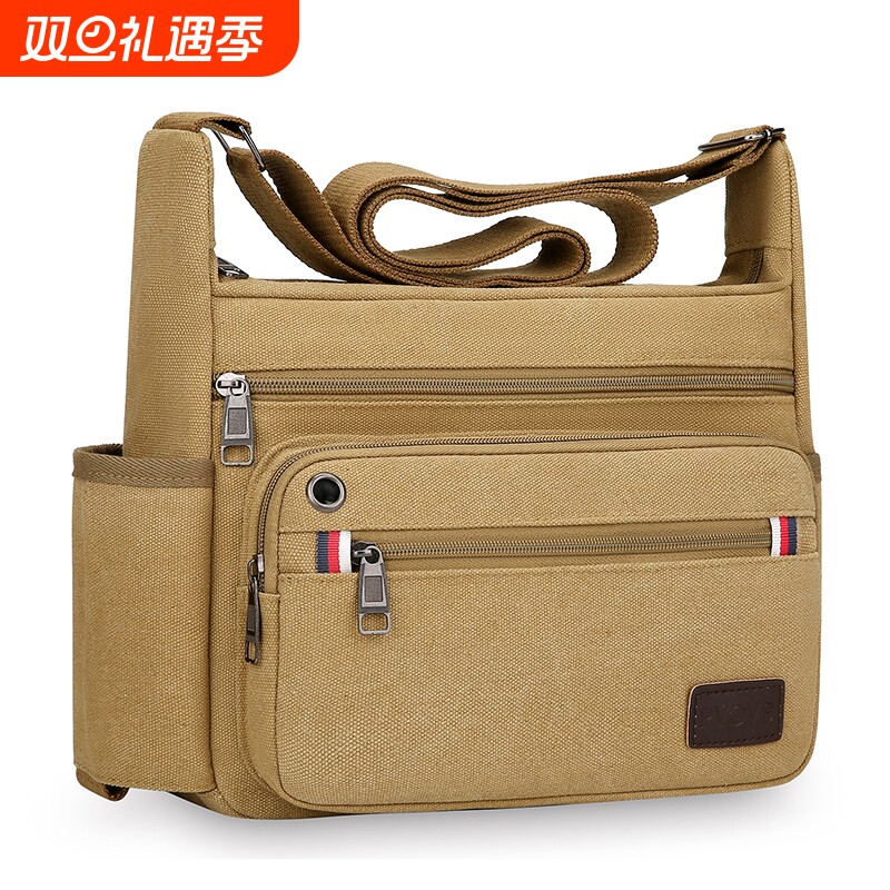 新款大容量旅行包帆布包男包工具包大号劳保包耐磨工地单肩斜挎包