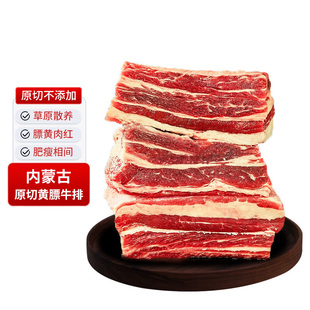 黄膘牛排内蒙古原切扇子骨牛排骨新鲜带肉牛肋排条生鲜牛仔骨牛肉