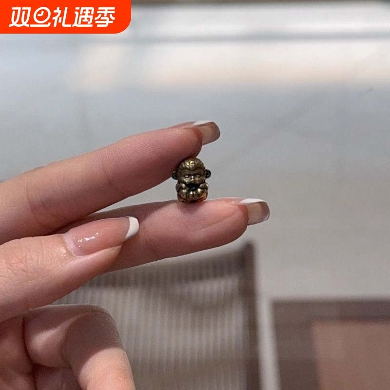 新款纯铜悟空配件 diy手链项链挂件文玩配饰佛珠饰品小滴流