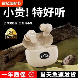 蓝牙耳机入耳式2025新款降噪真无线迷你高音质游戏运动超长续航