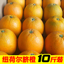 新鲜水果橙子整箱手剥橙 当季 一级正宗湖南纽荷尔脐橙带箱10斤 包邮