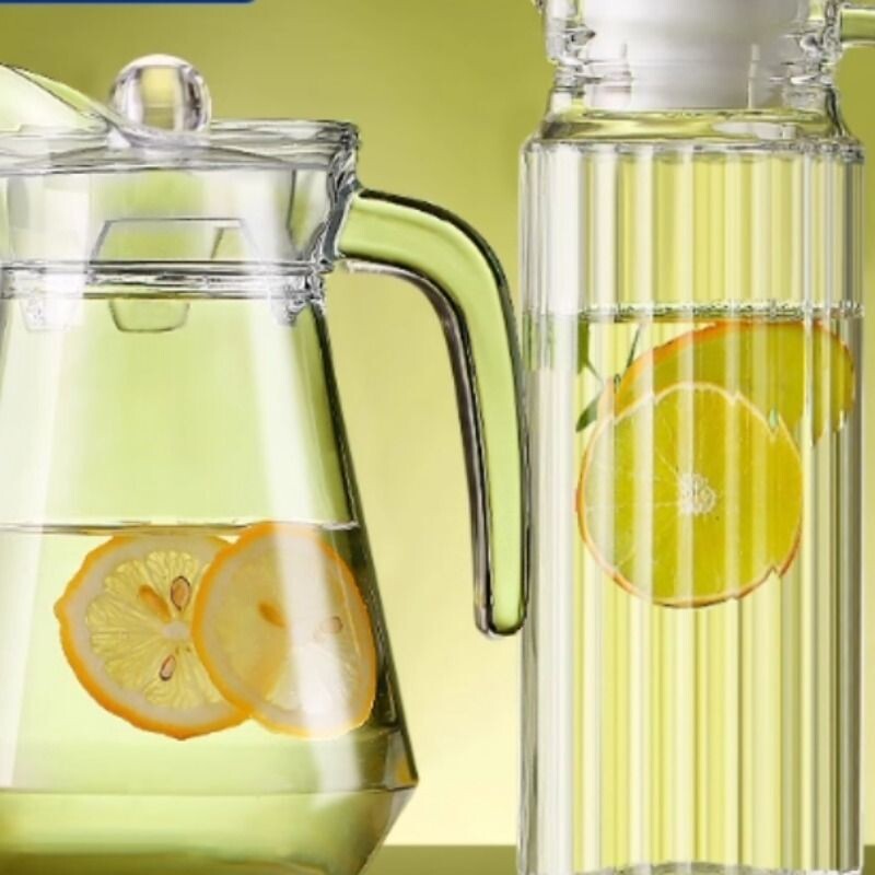 耐热玻璃冷水壶大容量泡茶壶家用耐高温凉白开水杯鸭嘴扎壶果汁壶