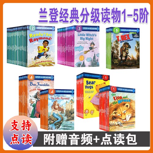 StepintoReadingL1L2L3L4L5美国企鹅兰登英语分级阅读读物一二三四五英文原版儿童启蒙绘本幼儿书屋系列点读单词双语拼读短句经典