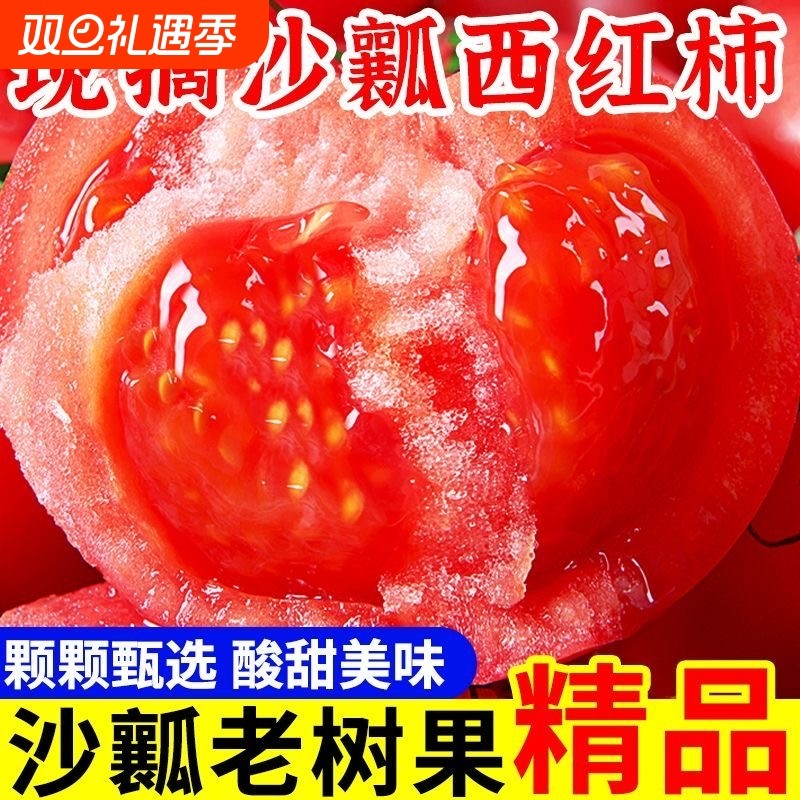 攀枝花西红柿新鲜自然熟高山露天种植农家蔬菜老品种有籽沙瓤番茄