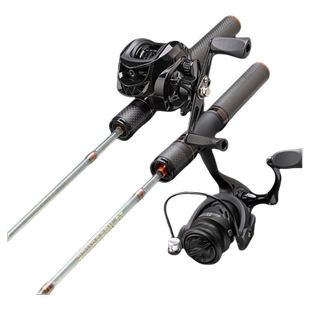 弹射竿ul微物路亚竿白条马口竿玻纤溪流碳纤维握把竿直柄超轻单杆