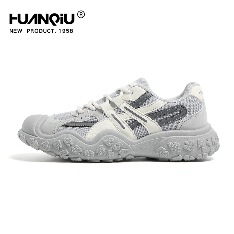 环球户外徒步厚底登山鞋女款夏季新款网面透气老爹鞋休闲运动女鞋